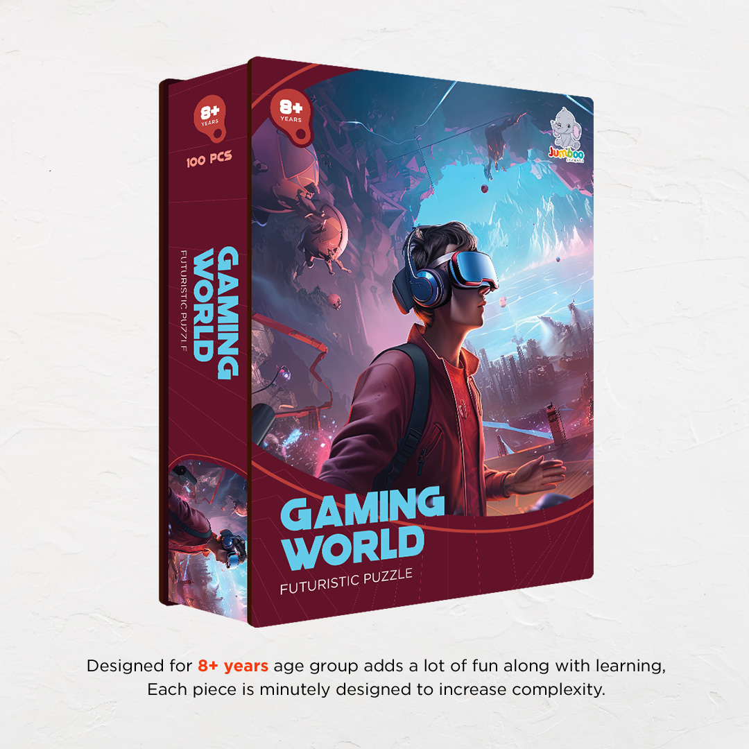 Gaming World a futuristic new age Octagon combined shape jigsaw puzzle