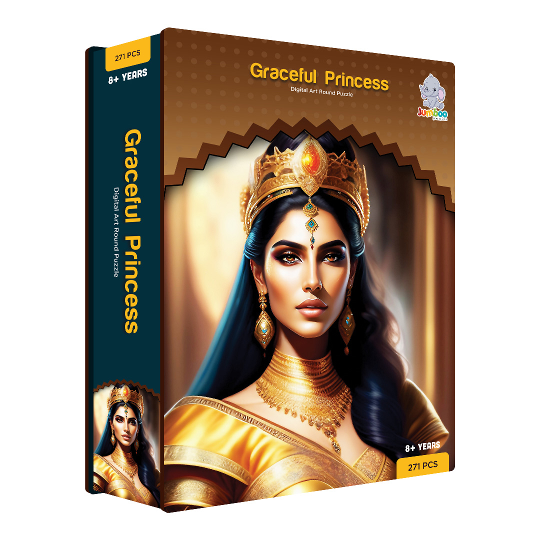 Graceful Princess digital art puzzle for kids and adults a creative art base puzzle