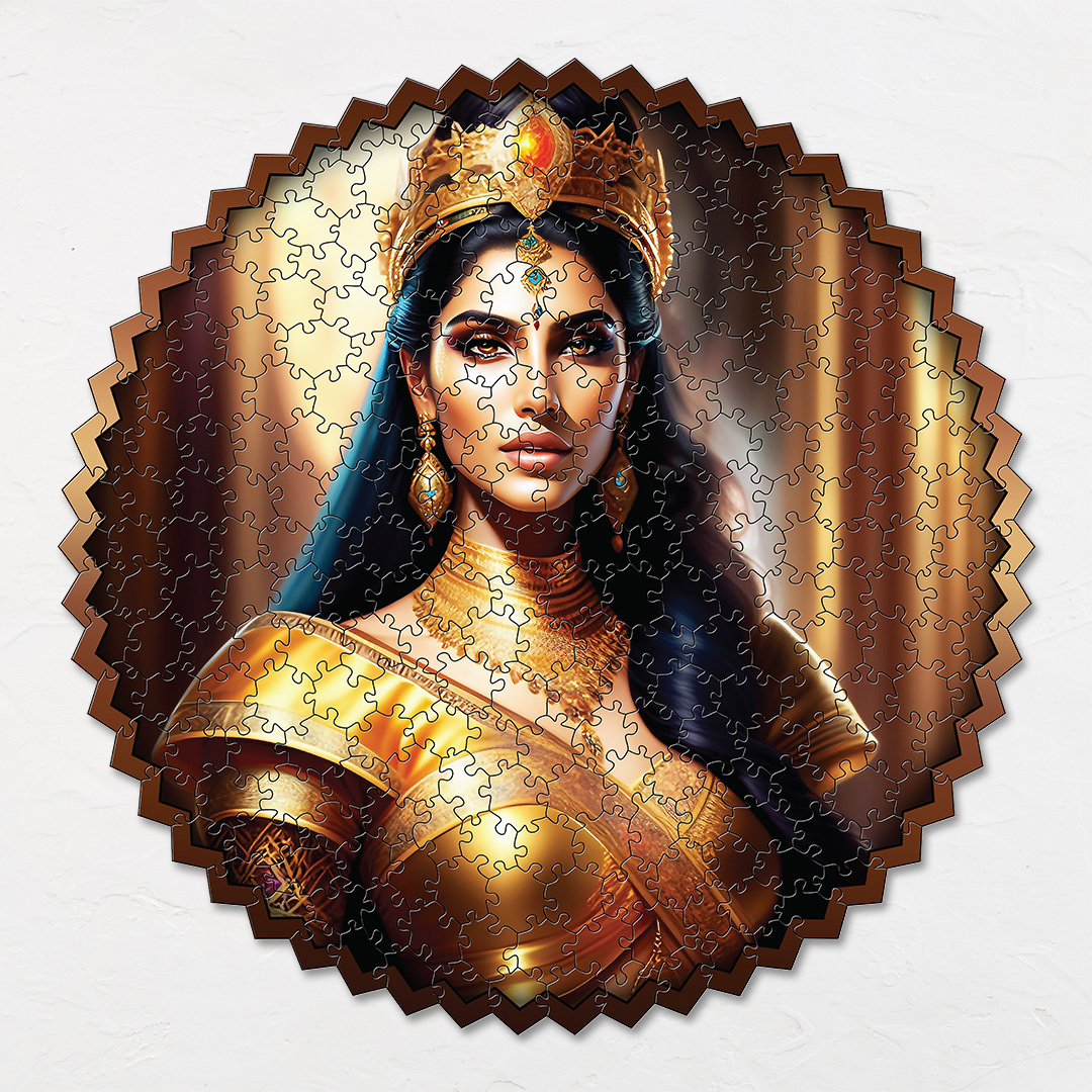 Graceful Princess digital art puzzle for kids and adults a creative art base puzzle