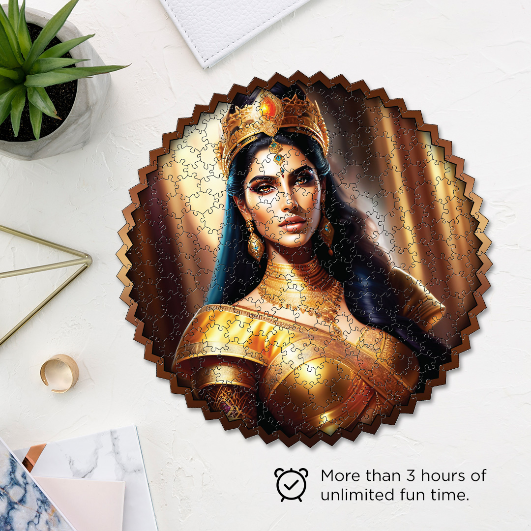 Graceful Princess digital art puzzle for kids and adults a creative art base puzzle