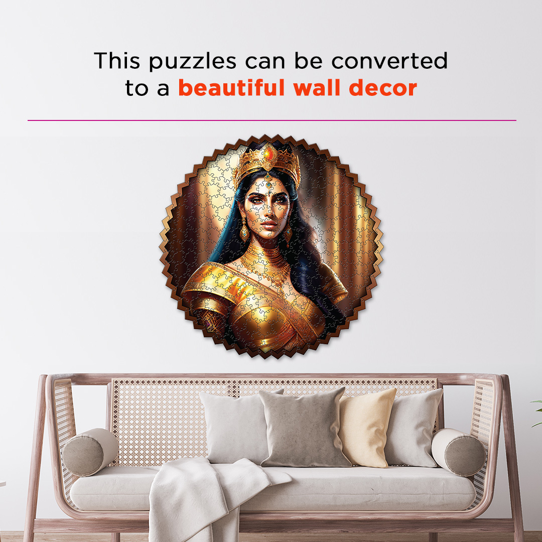 Graceful Princess digital art puzzle for kids and adults a creative art base puzzle