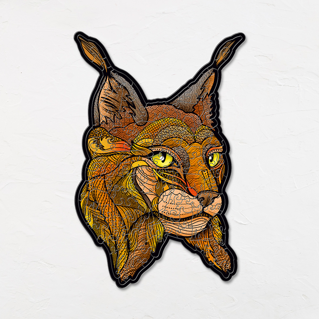 Greek Lynx creative jigsaw puzzle for kids and adults includes different custom shapes