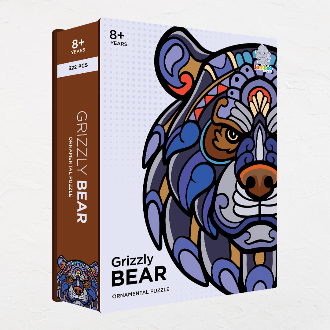 Grizzly Bear Ornamental Puzzle designed precisely to bring amazing fun time