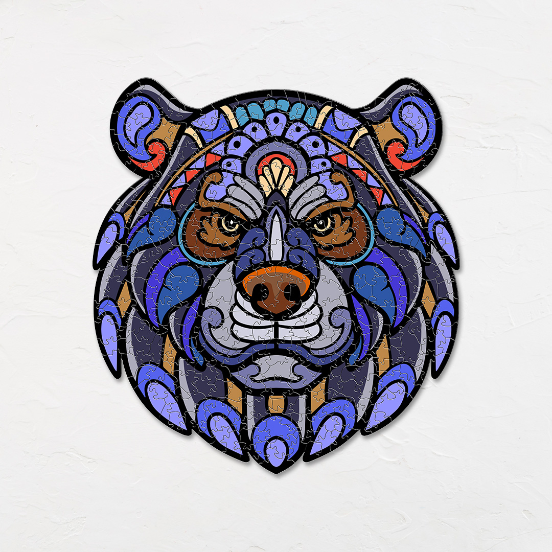 Grizzly Bear Ornamental Puzzle designed precisely to bring amazing fun time