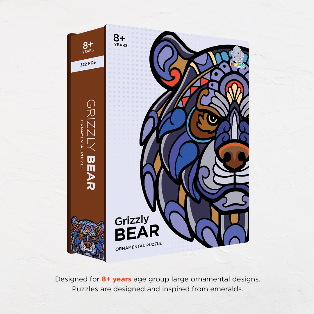 Grizzly Bear Ornamental Puzzle designed precisely to bring amazing fun time