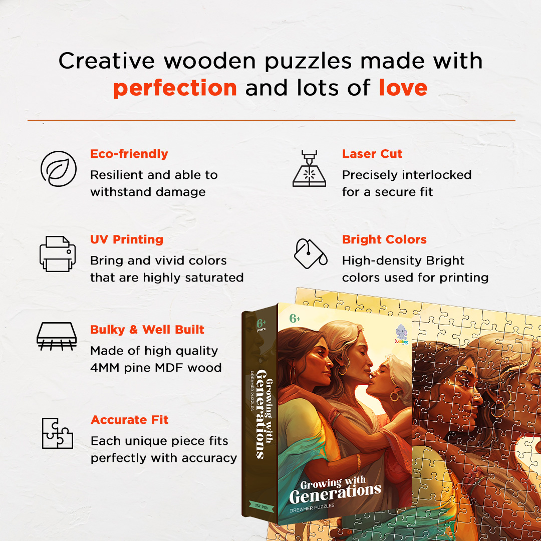 Growing with Generation is a jigsaw puzzle filled with amazing dream concept