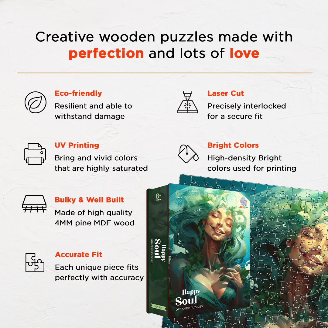 Happy Soul is a jigsaw puzzle filled with amazing dream concept