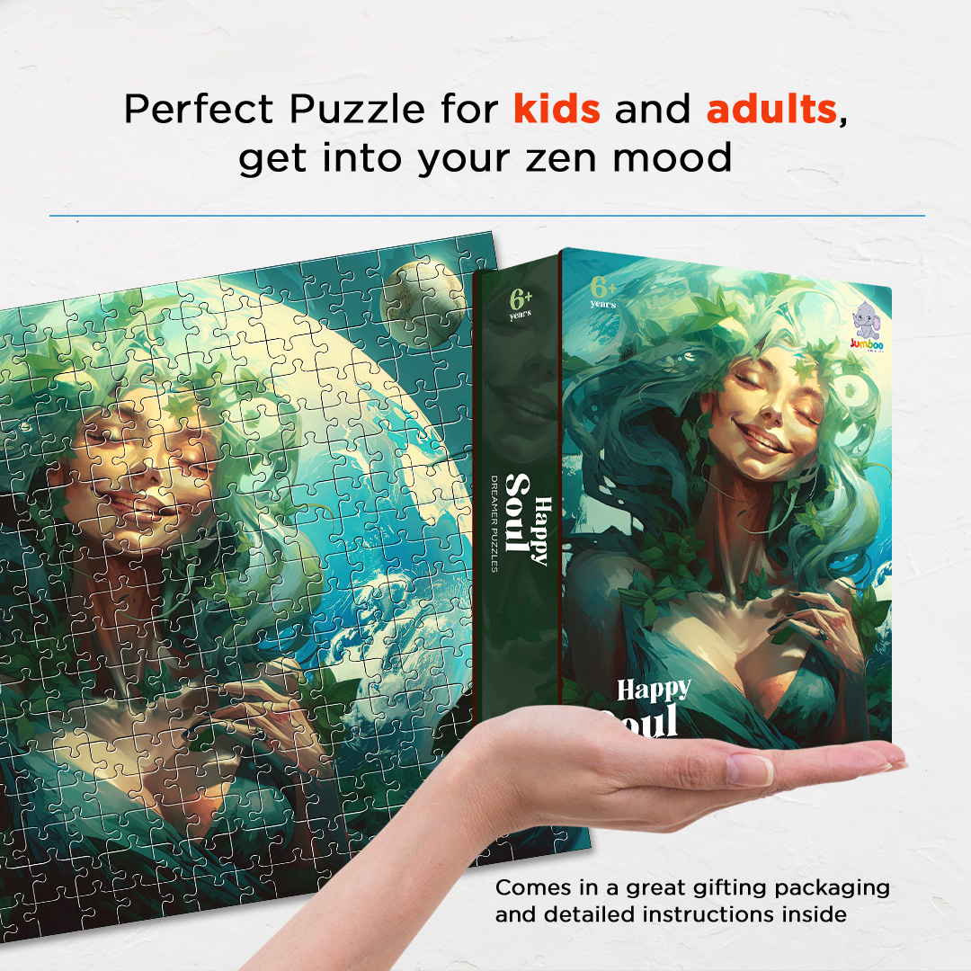 Happy Soul is a jigsaw puzzle filled with amazing dream concept