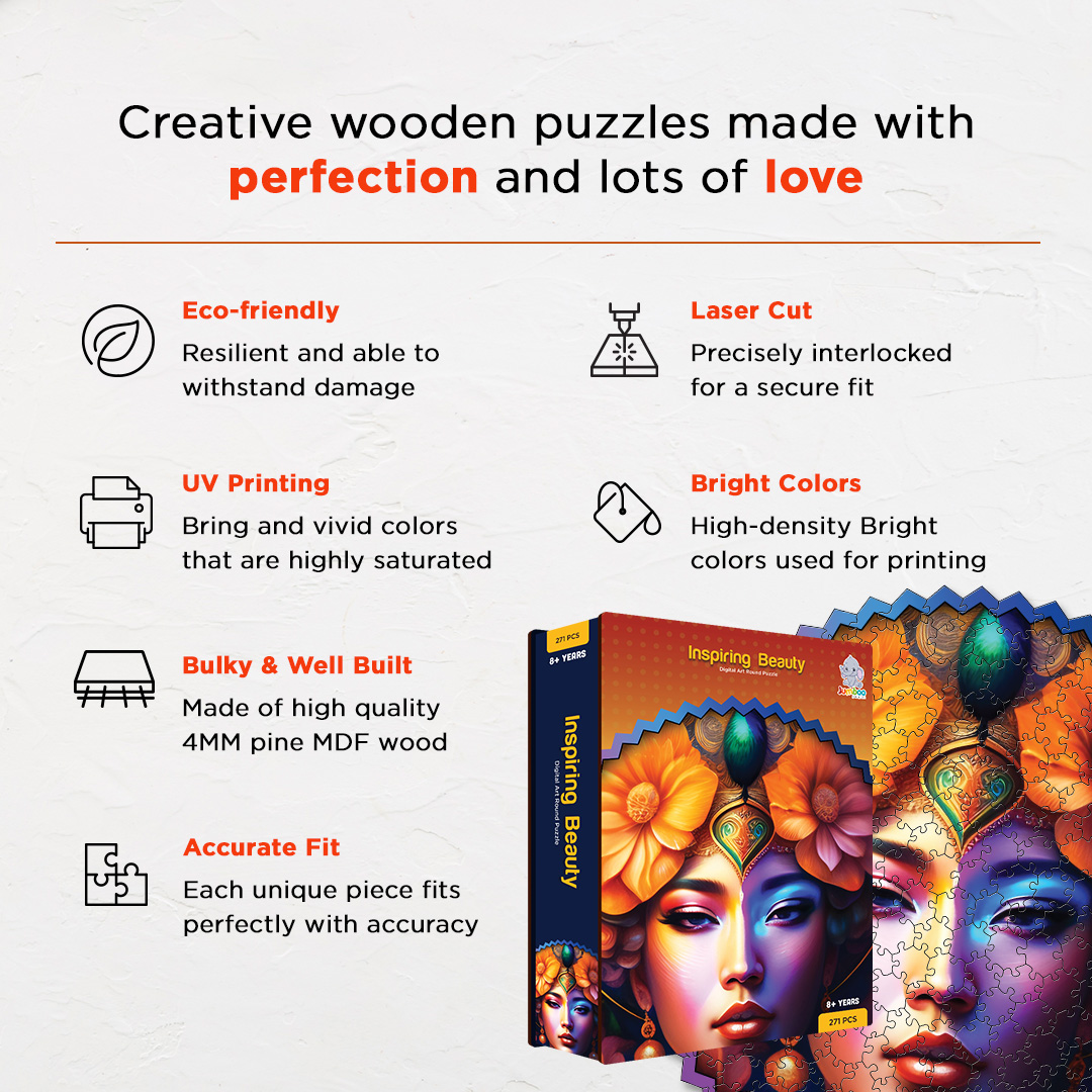Inspiring Beauty digital art puzzle for kids and adults a creative art base puzzle