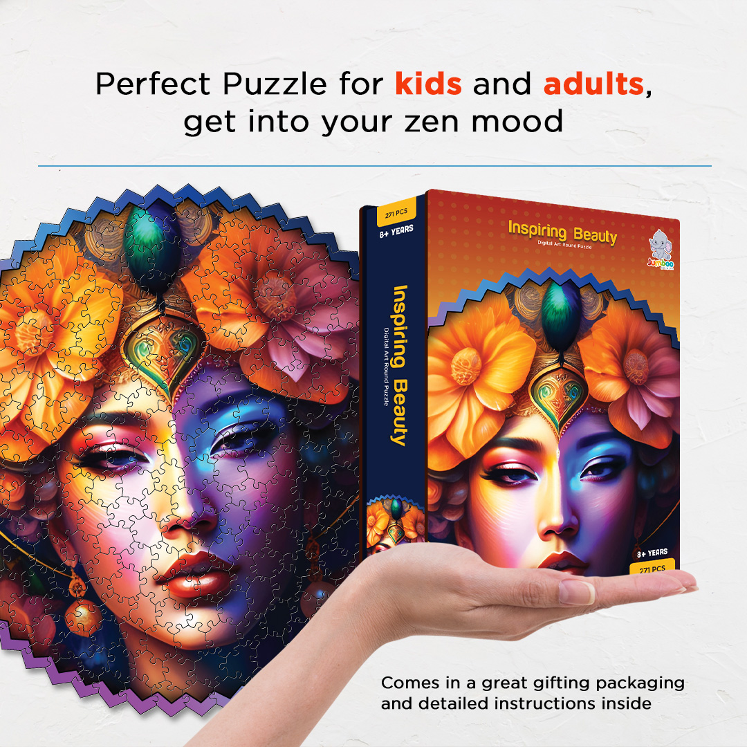 Inspiring Beauty digital art puzzle for kids and adults a creative art base puzzle