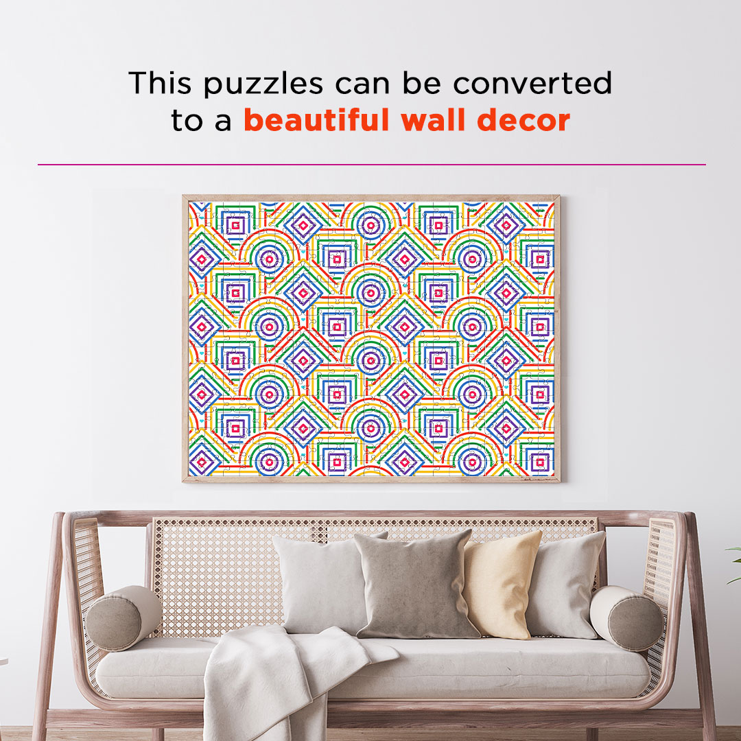 Jumbled Geometry is an unique pattern puzzles making it more complex to solve