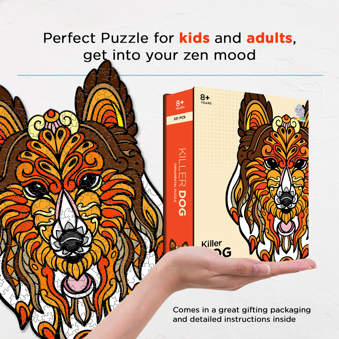 Killer Dog Ornamental Puzzle designed precisely to bring amazing fun time