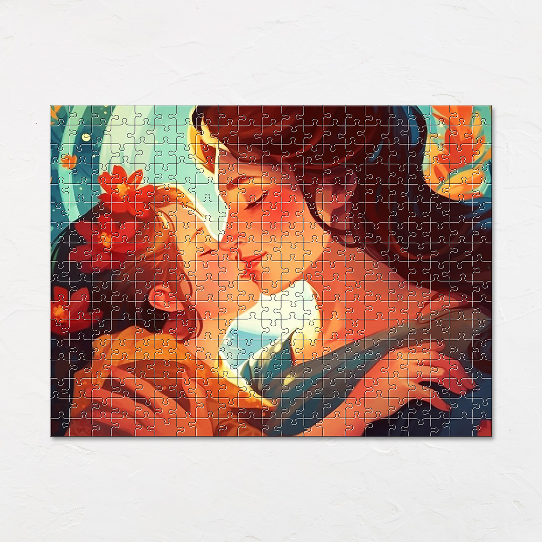 Kiss of Love is a jigsaw puzzle filled with amazing dream concept