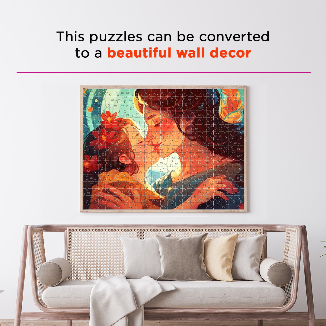Kiss of Love is a jigsaw puzzle filled with amazing dream concept