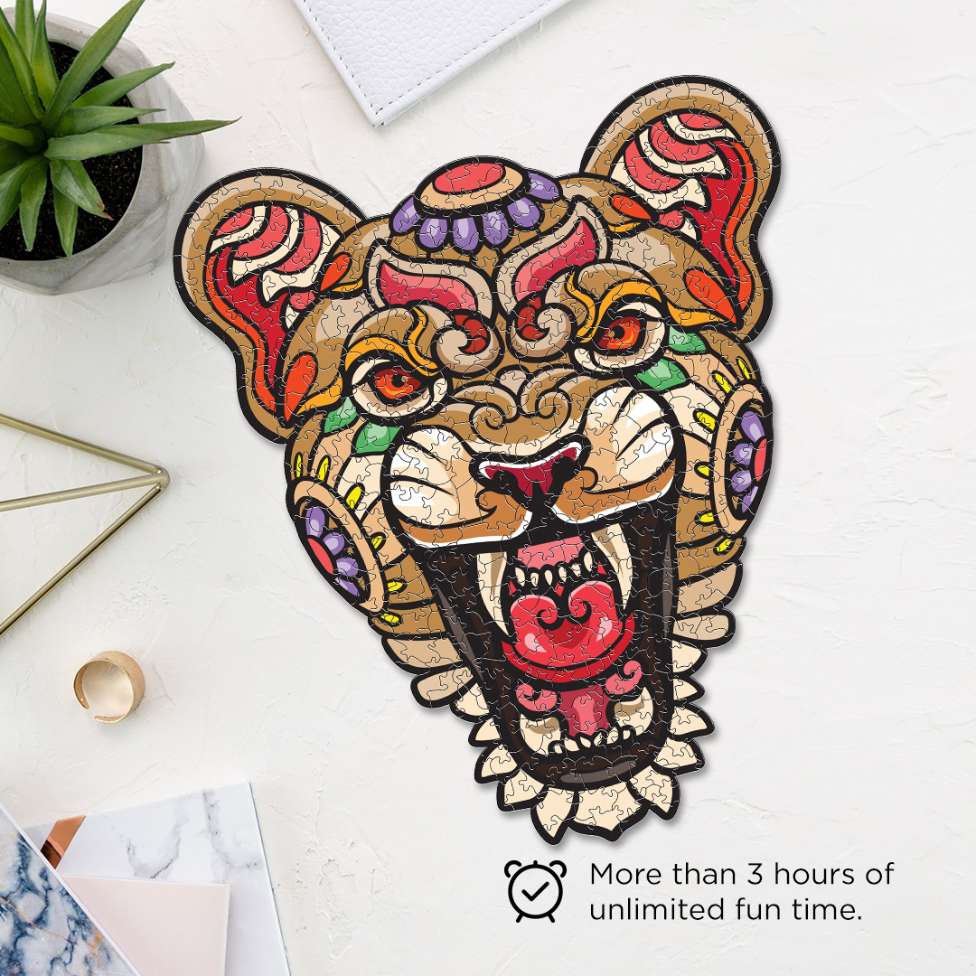 Lady Lion Ornamental Puzzle designed precisely to bring amazing fun time