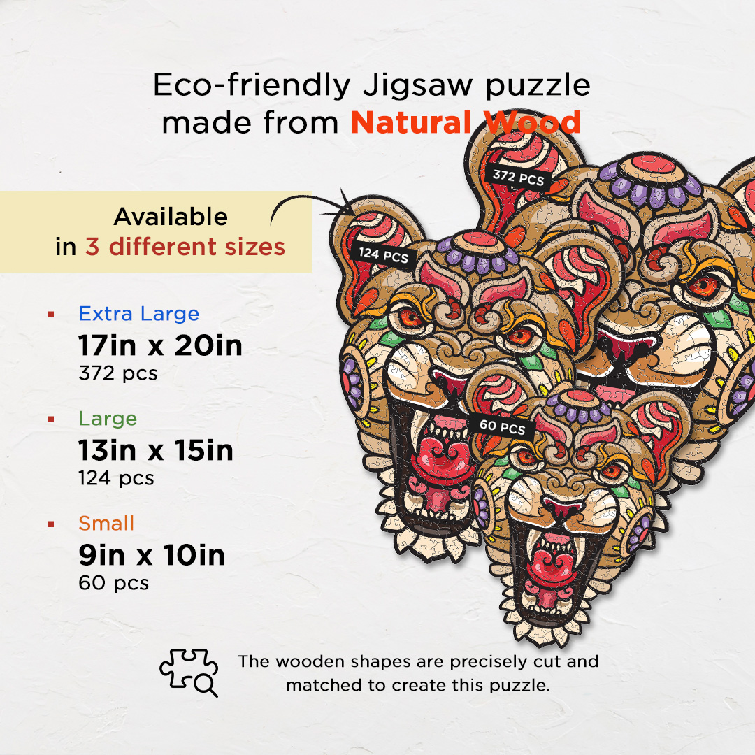 Lady Lion Ornamental Puzzle designed precisely to bring amazing fun time