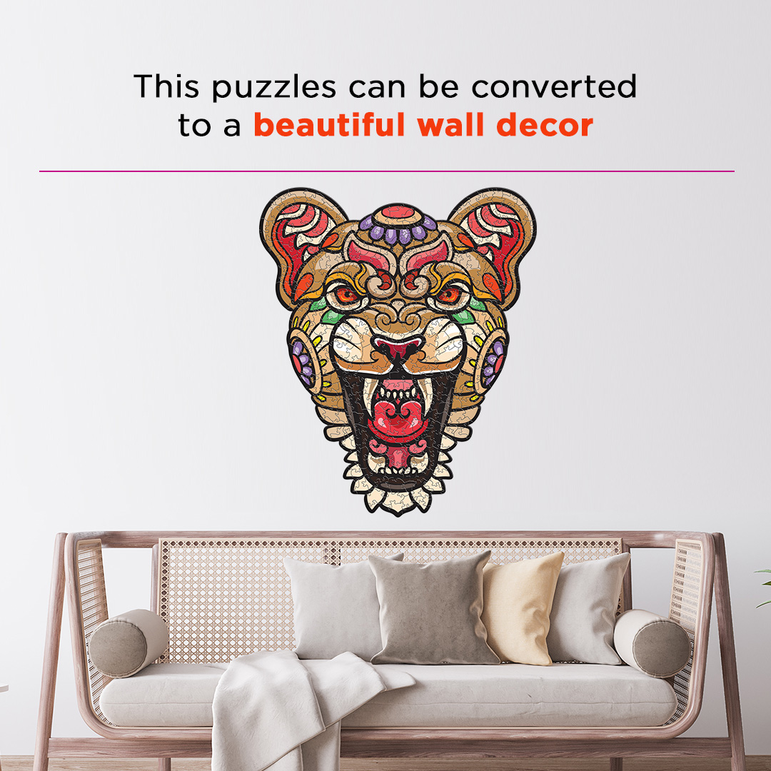 Lady Lion Ornamental Puzzle designed precisely to bring amazing fun time