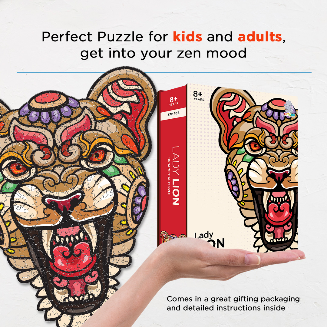 Lady Lion Ornamental Puzzle designed precisely to bring amazing fun time
