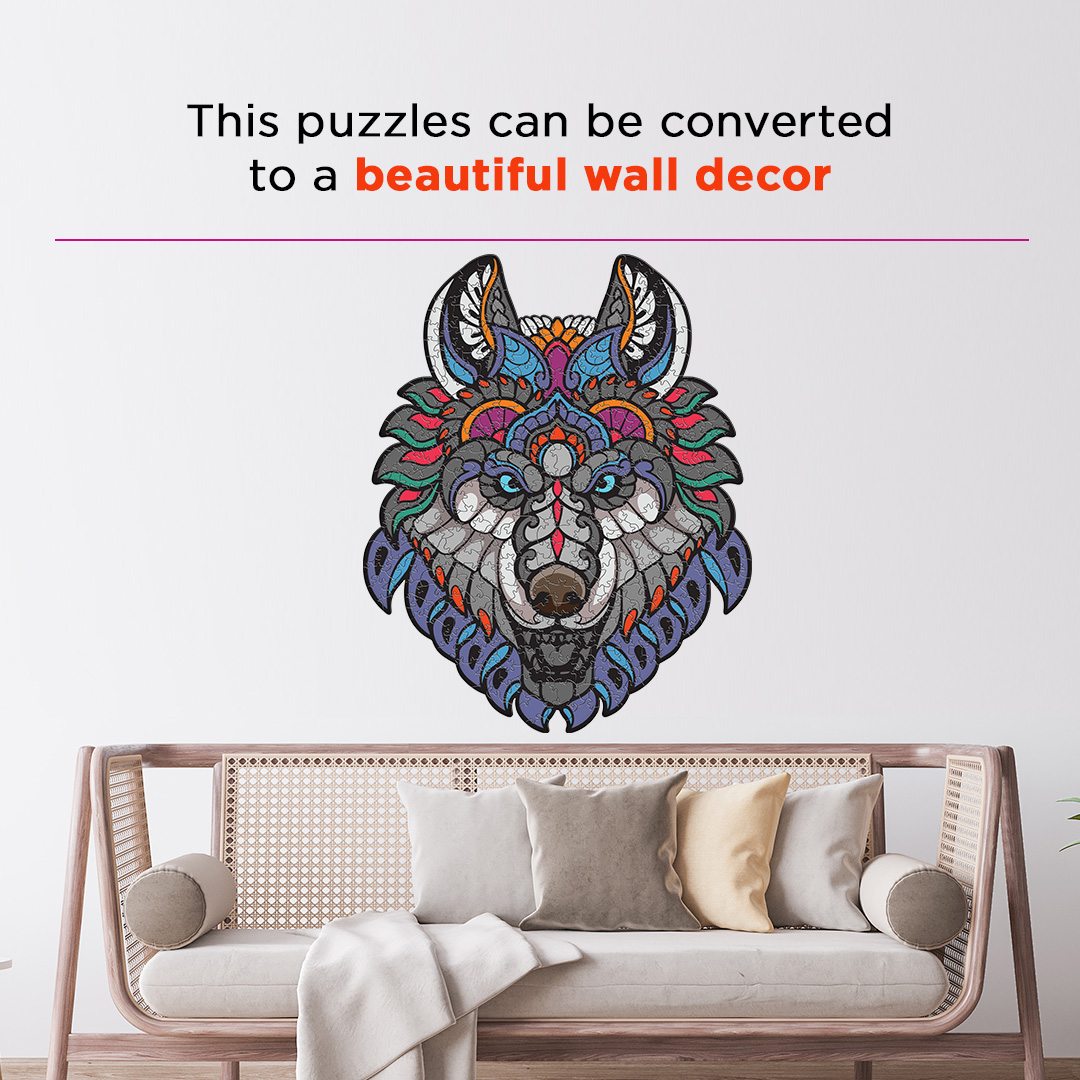 Mighty Wolf Ornamental Puzzle designed precisely to bring amazing fun time