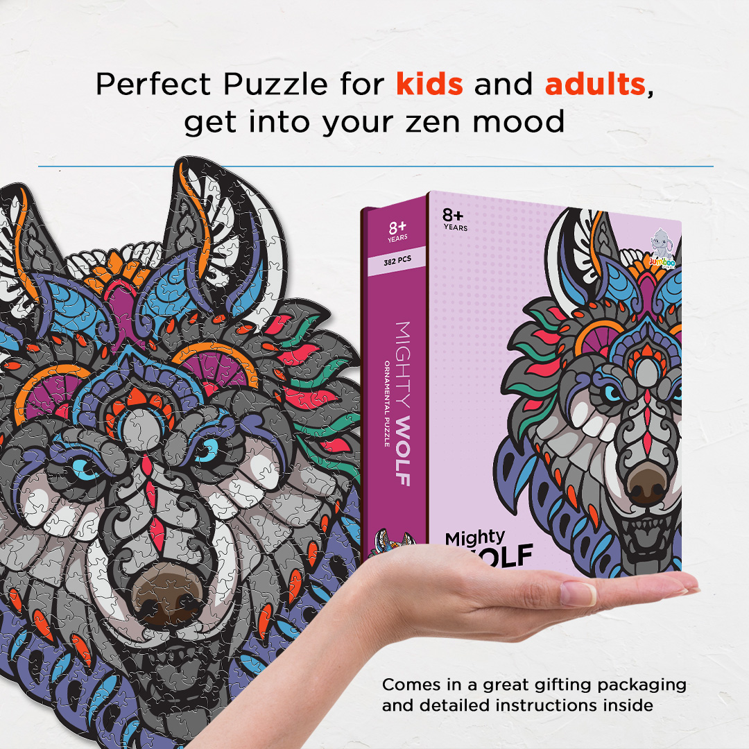 Mighty Wolf Ornamental Puzzle designed precisely to bring amazing fun time