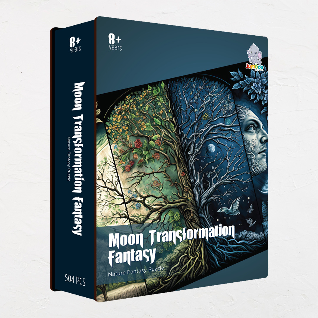 Moon Transformation Fantasy unique jigsaw puzzles created to bring a live décor