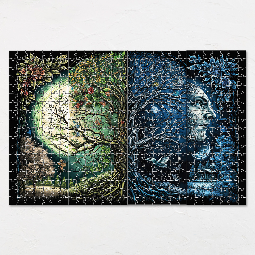 Moon Transformation Fantasy unique jigsaw puzzles created to bring a live décor