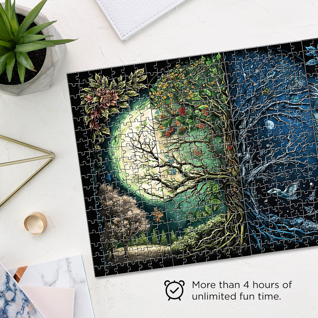 Moon Transformation Fantasy unique jigsaw puzzles created to bring a live décor