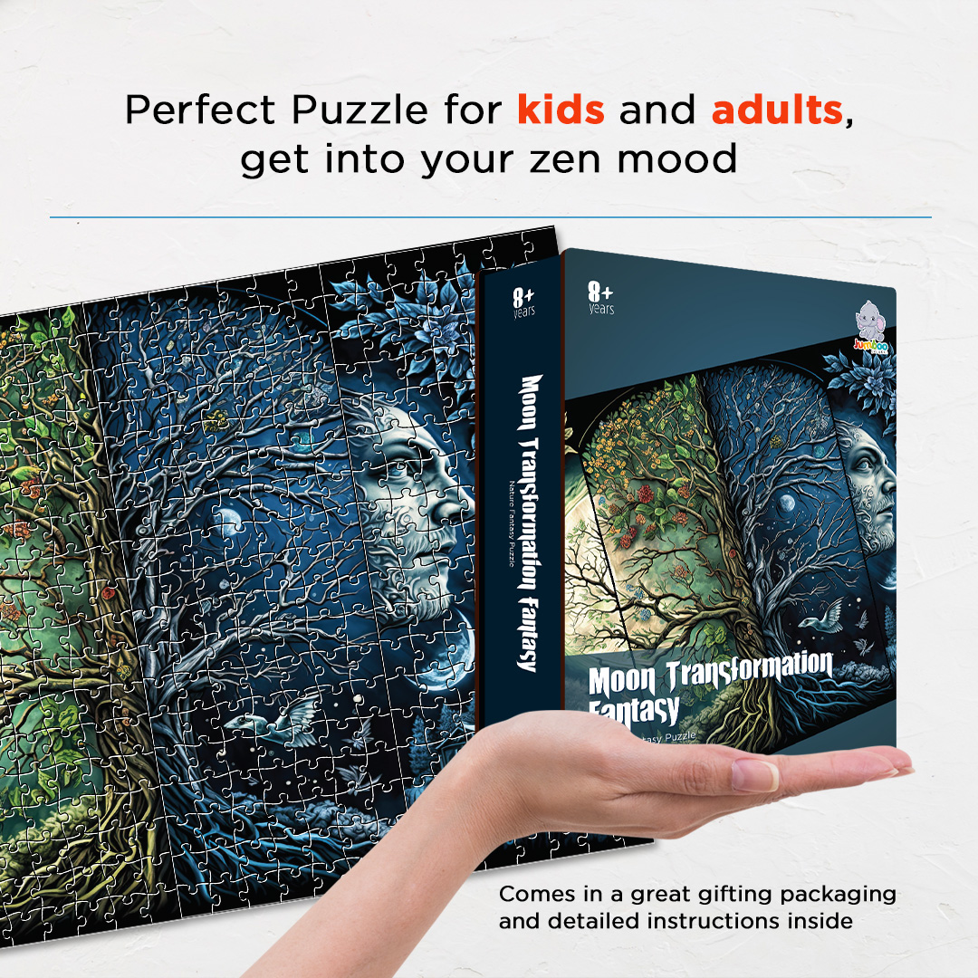 Moon Transformation Fantasy unique jigsaw puzzles created to bring a live décor