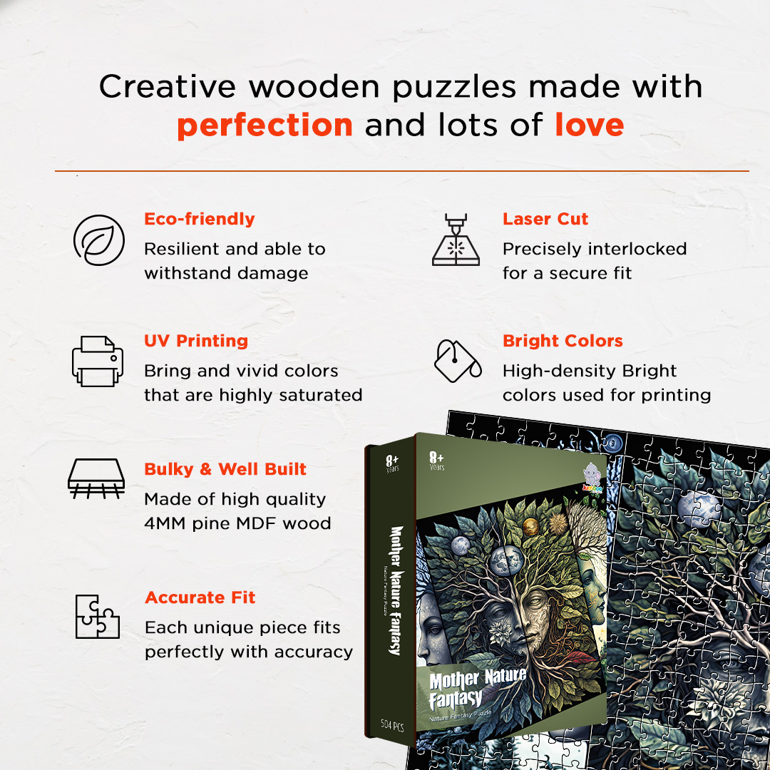 Mother Nature Fantasy unique jigsaw puzzles created to bring a live décor