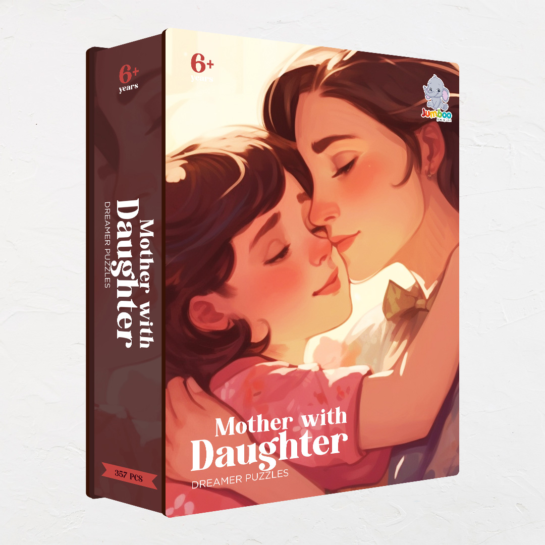 Mother with Daughter is a jigsaw puzzle filled with amazing dream concept