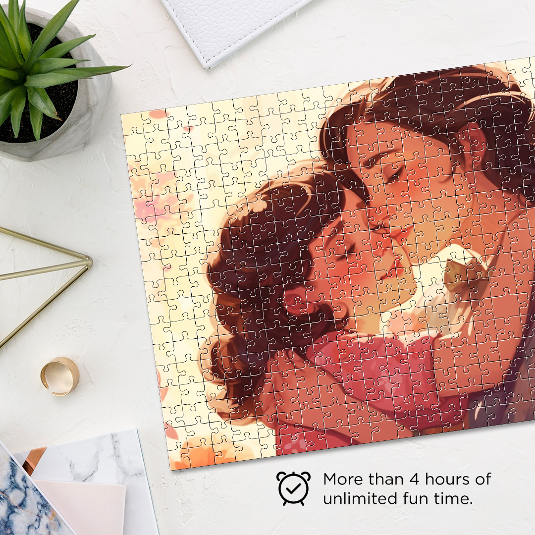 Mother with Daughter is a jigsaw puzzle filled with amazing dream concept
