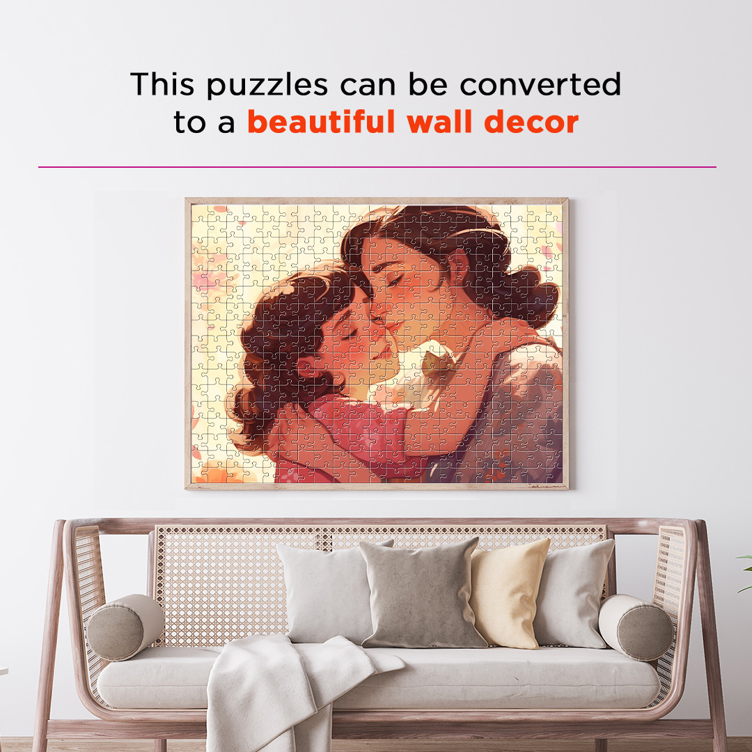 Mother with Daughter is a jigsaw puzzle filled with amazing dream concept