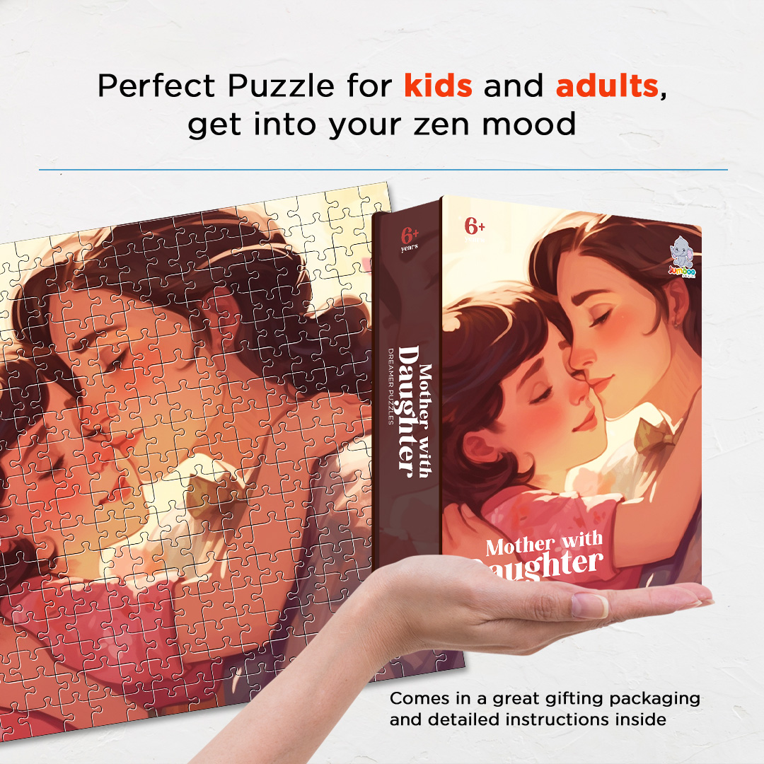 Mother with Daughter is a jigsaw puzzle filled with amazing dream concept