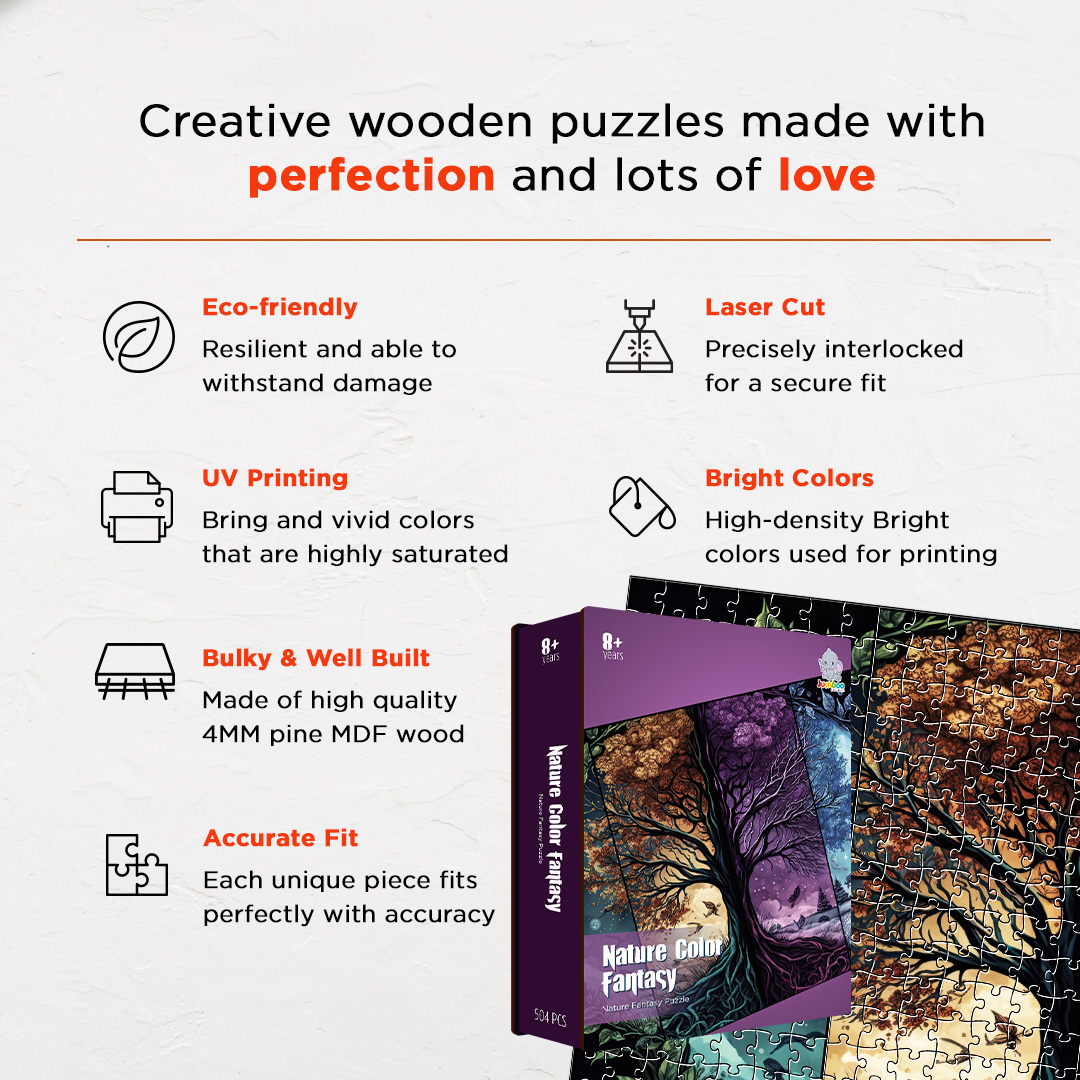 Nature Color Fantasy unique jigsaw puzzles created to bring a live décor