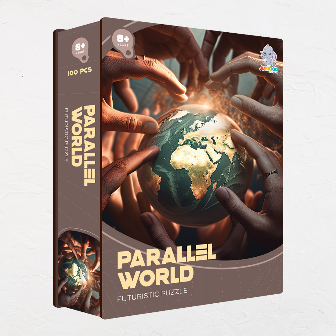 Parallel World a futuristic new age Octagon combined shape jigsaw puzzle