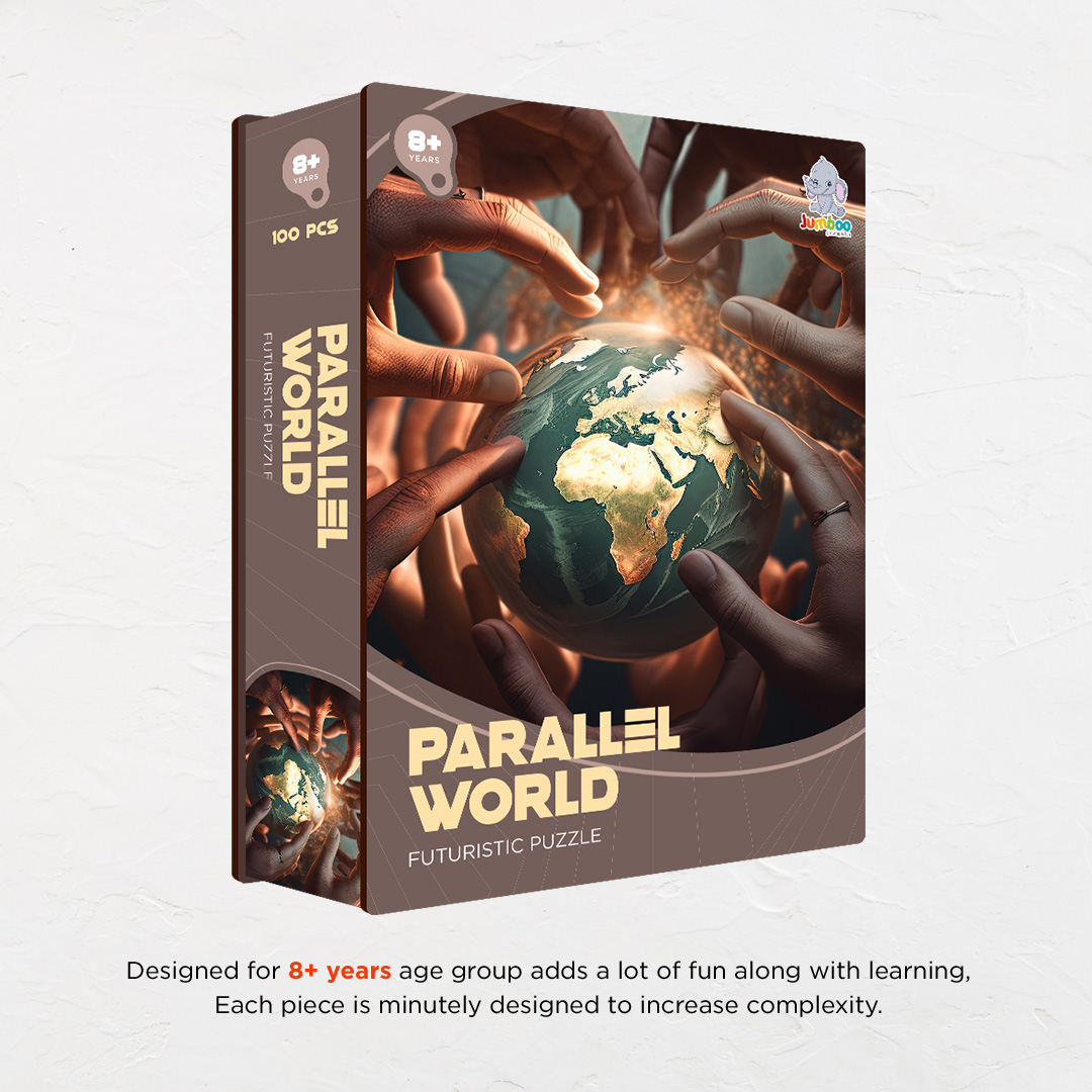 Parallel World a futuristic new age Octagon combined shape jigsaw puzzle
