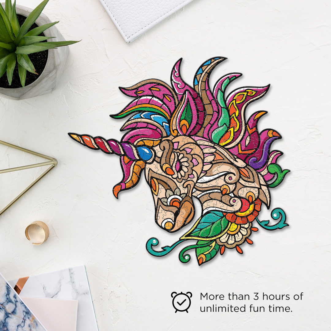 Peaceful Unicorn Ornamental Puzzle designed precisely to bring amazing fun time