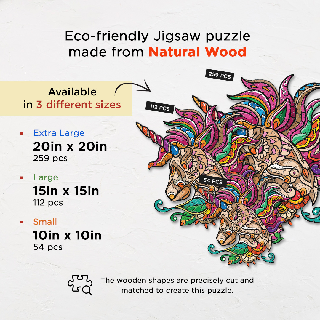 Peaceful Unicorn Ornamental Puzzle designed precisely to bring amazing fun time