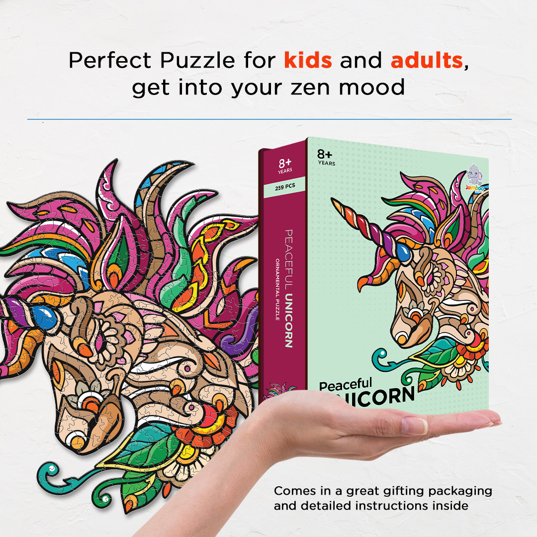 Peaceful Unicorn Ornamental Puzzle designed precisely to bring amazing fun time