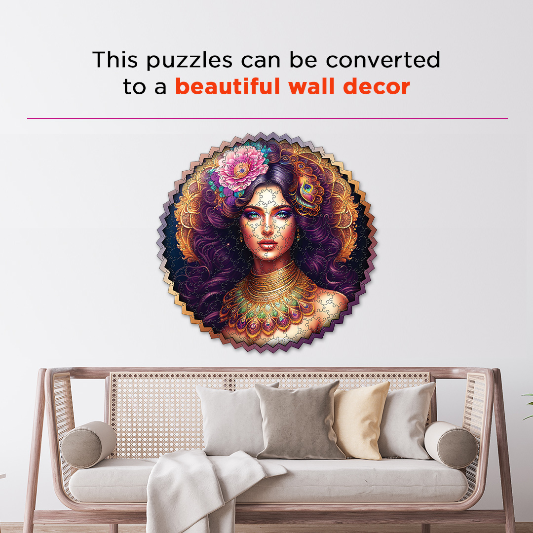 Princess Jasmine digital art puzzle for kids and adults a creative art base puzzle