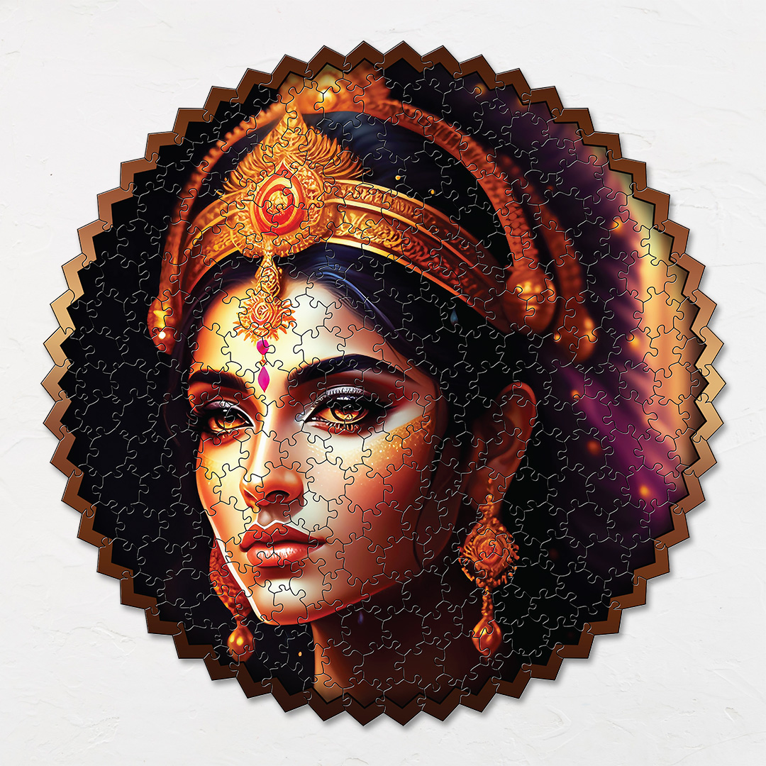 Queen Rajlaxmi digital art puzzle for kids and adults a creative art base puzzle
