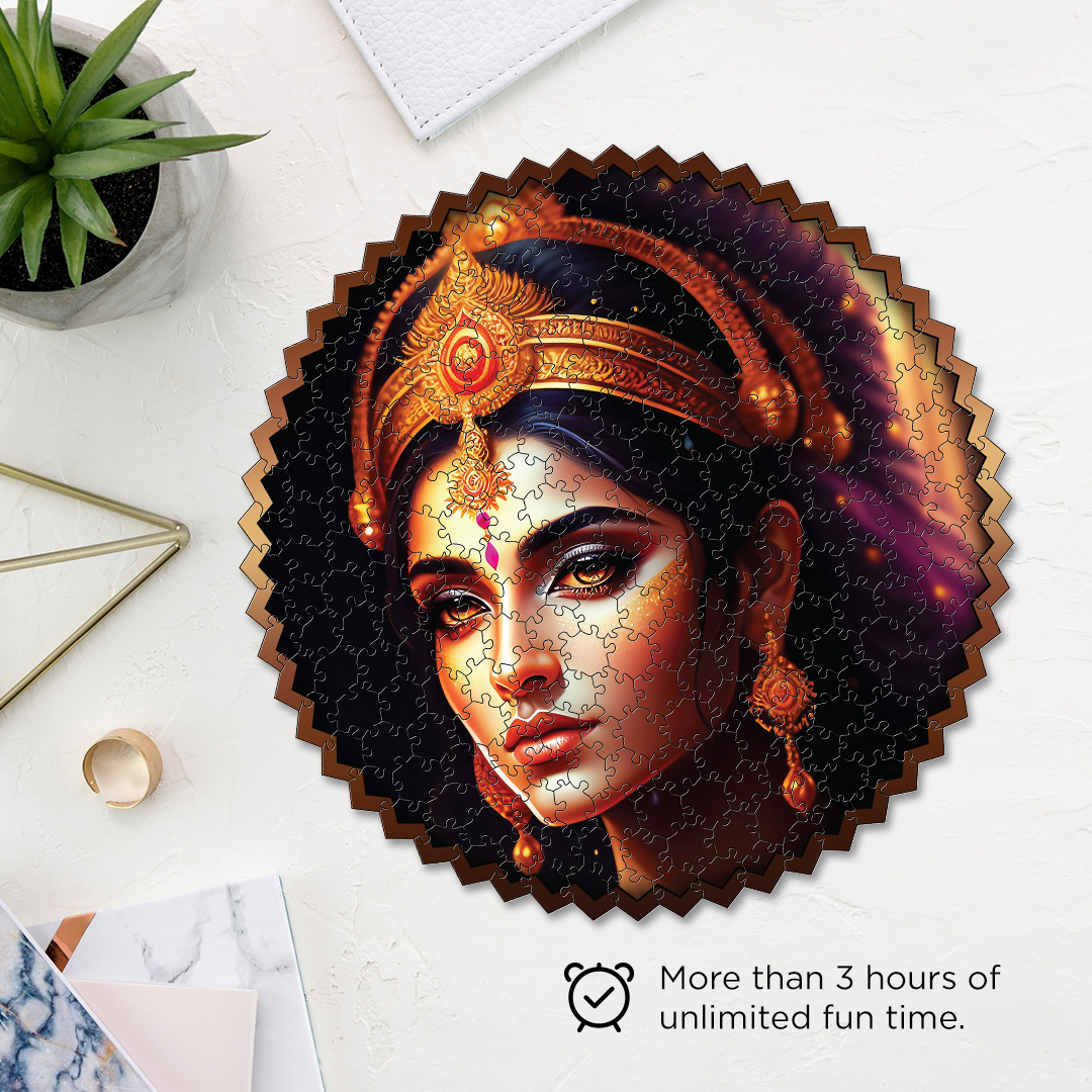 Queen Rajlaxmi digital art puzzle for kids and adults a creative art base puzzle