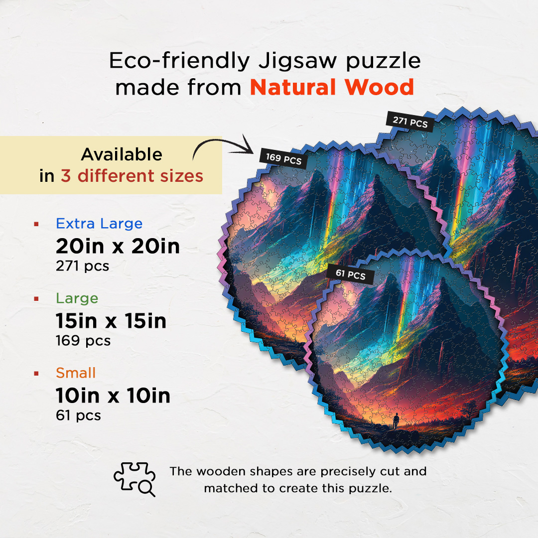 Rainbow Mountains digital art puzzle for kids and adults a creative art base puzzle