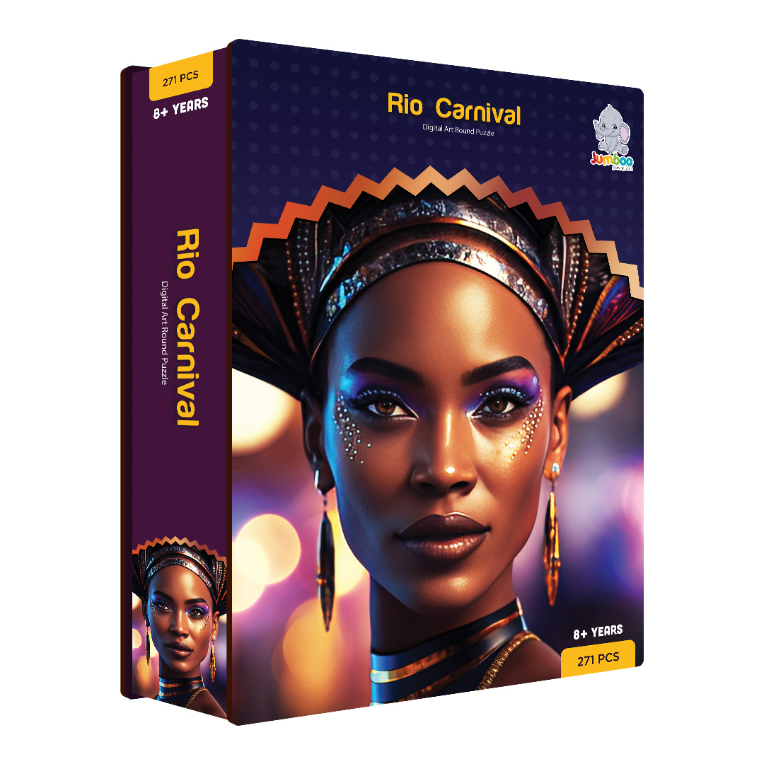 Rio Carnival digital art puzzle for kids and adults a creative art base puzzle