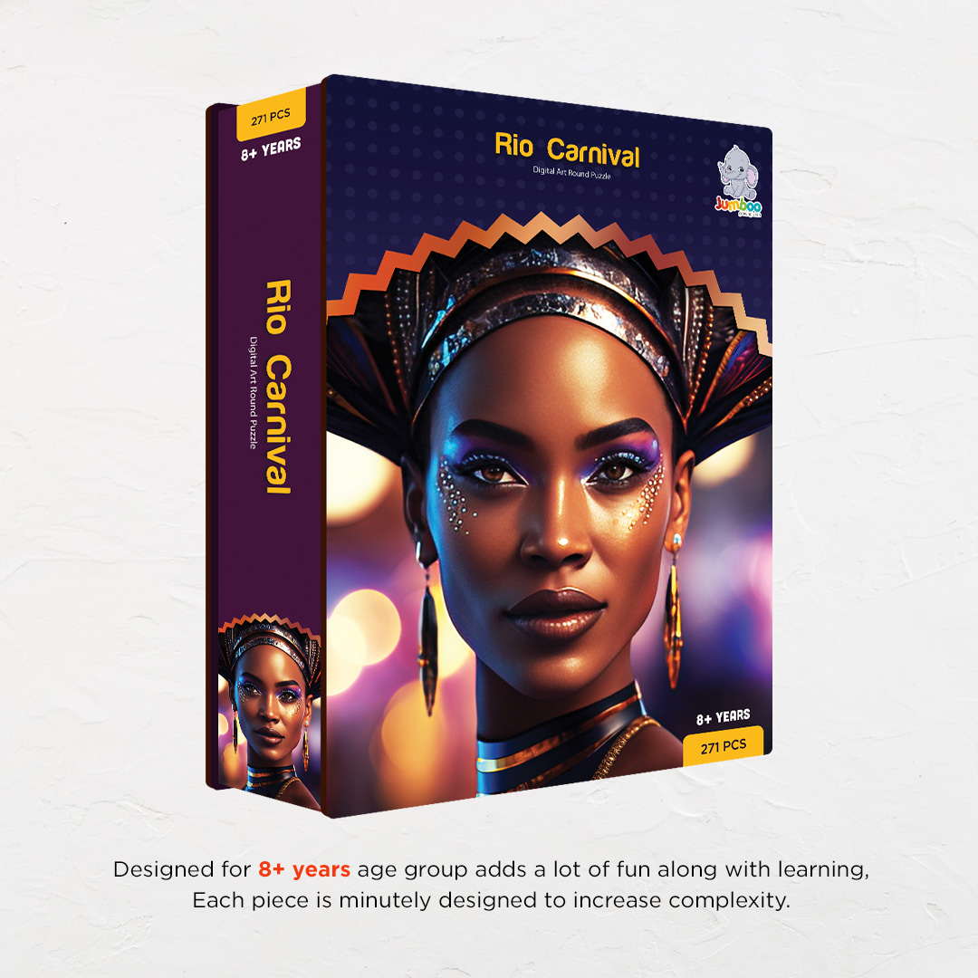 Rio Carnival digital art puzzle for kids and adults a creative art base puzzle