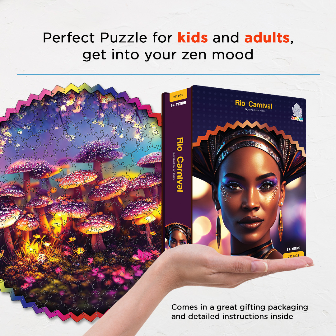 Rio Carnival digital art puzzle for kids and adults a creative art base puzzle
