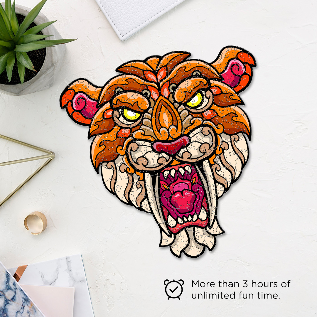 Saber Tooth Ornamental Puzzle designed precisely to bring amazing fun time
