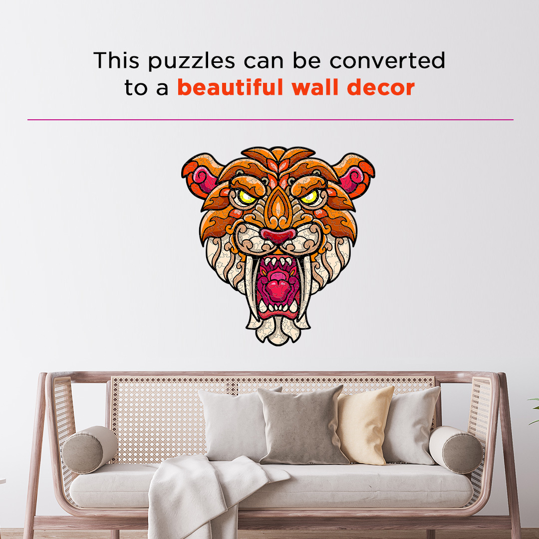 Saber Tooth Ornamental Puzzle designed precisely to bring amazing fun time