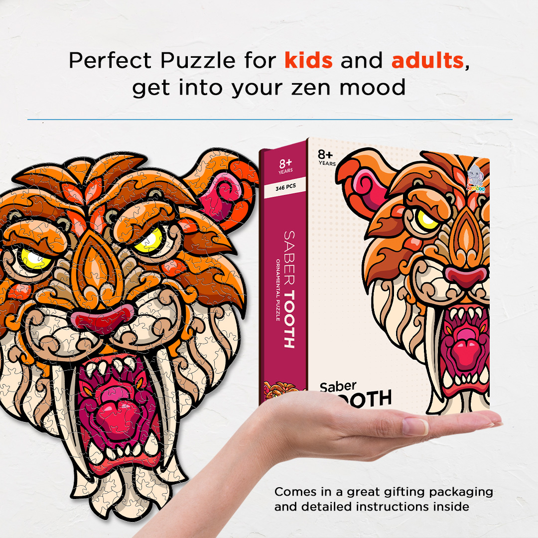 Saber Tooth Ornamental Puzzle designed precisely to bring amazing fun time