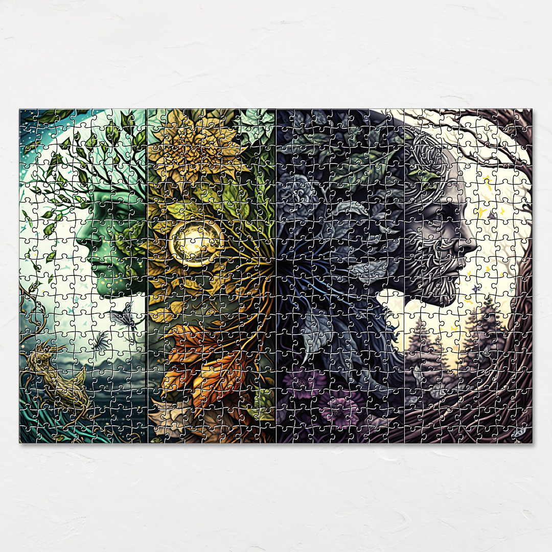 Sacred Forest Fantasy unique jigsaw puzzles created to bring a live décor